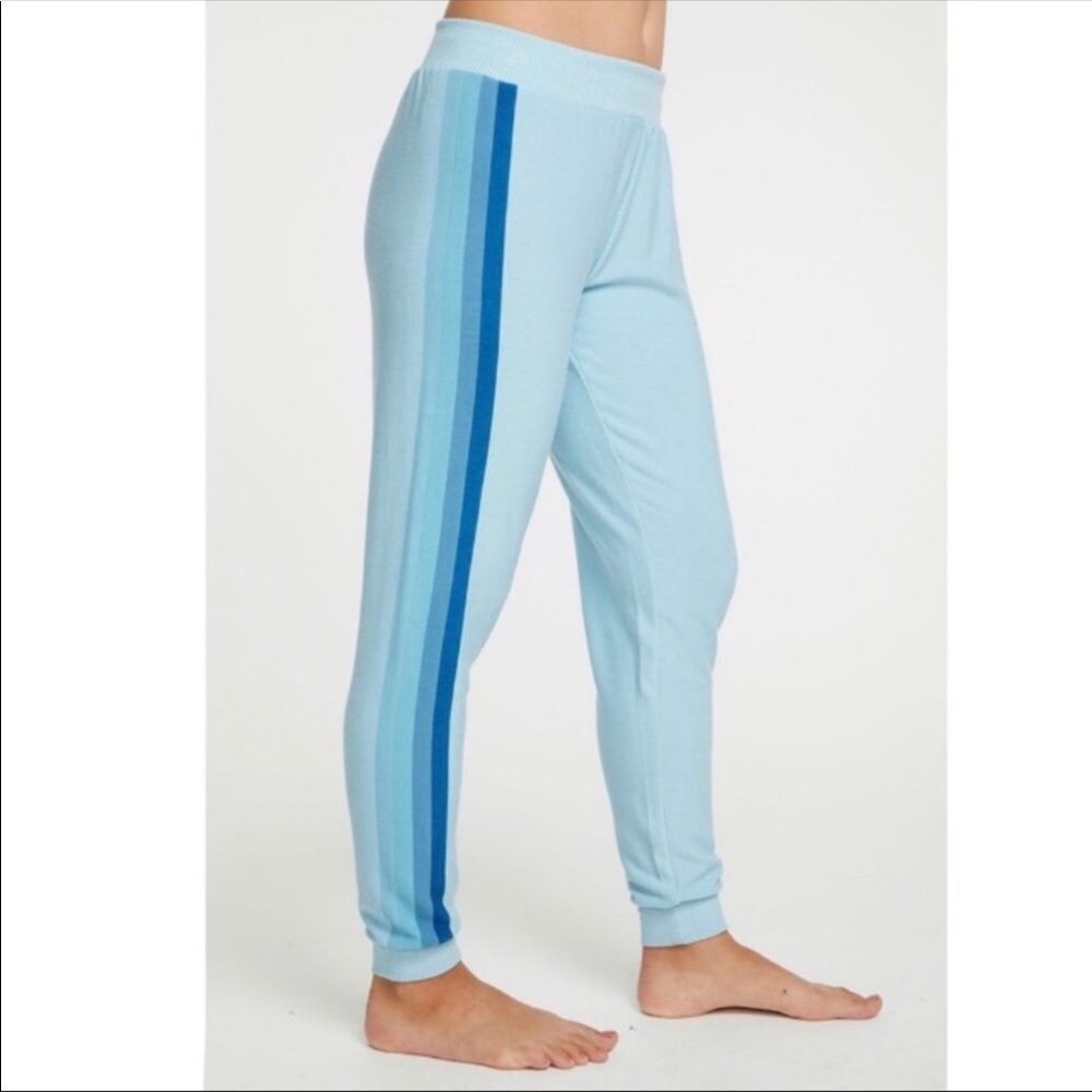 NWT Chaser Blue Stripe Jogger Sweatpants Large